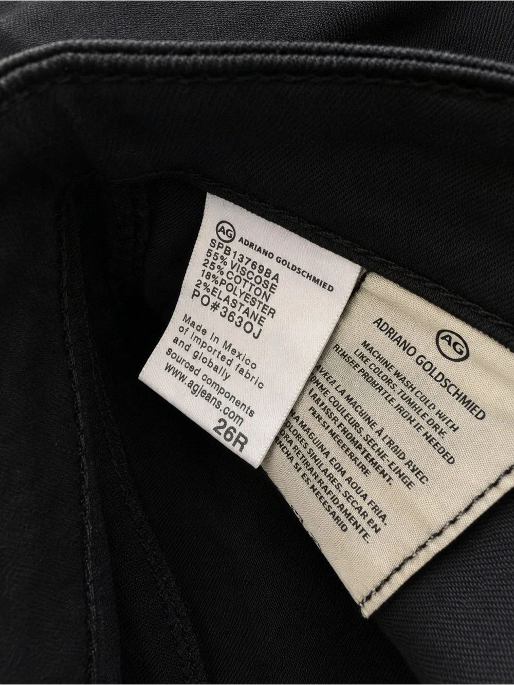 AG Adriano Goldschmied Black Skinny Jeans